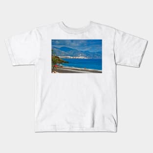 Penoncillo Beach Torrox Costa Nerja Spain Kids T-Shirt